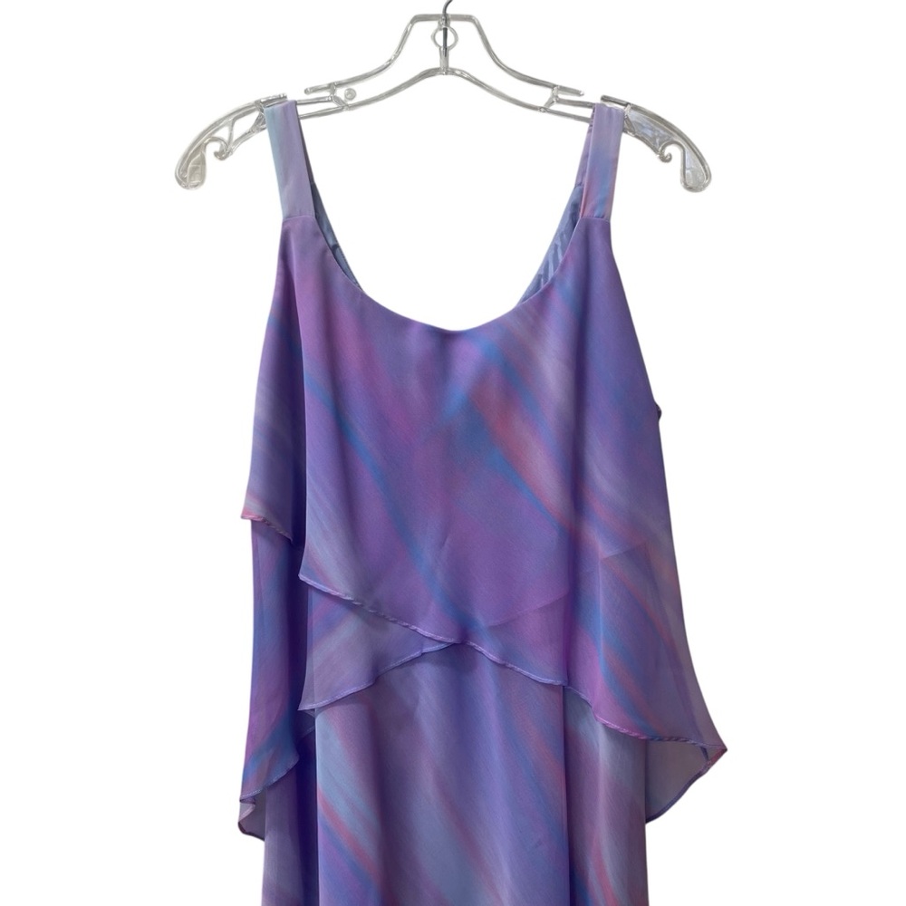 Jolibel Lavender Pink Blue Rainbow Evening Gown Dress size 12 - Picture 2 of 6